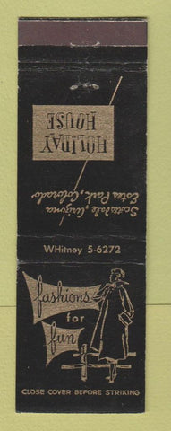 Matchbook Cover - Holiday House Women's Clothes Estes Park Colorado