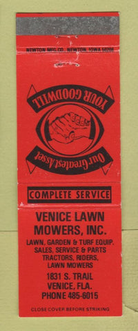 Matchbook Cover - Venice Lawn Mowers Venice FL WEAR