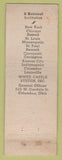 Matchbook Cover - White Castle Hamburgers WEAR