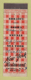 Matchbook Cover - New York Restaurant Catskill NY feature WRITING