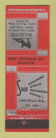 Matchbook Cover - Majestic Shoe Repair Cleaning Detroit MI WEAR