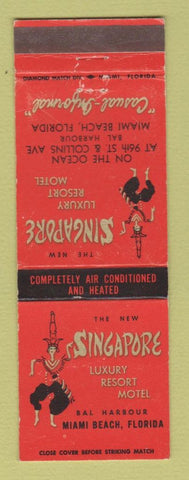 Matchbook Cover - Singapore Resort Motel Miami Beach FL WEAR