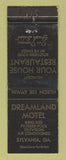 Matchbook Cover - Dreamland Motel Sylvania GA WEAR