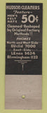 Matchbook Cover - Hudson Cleaners Detroit MI peacock WEAR