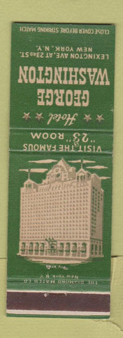 Matchbook Cover - Hotel George Washington New York City