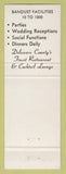 Matchbook Cover - Puppio's Restaurant Motor Lodge Springfield PA WEAR