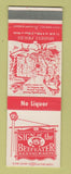 Matchbook Cover - Sign of the Beefeater Royal Oak East Detroit Dearborn MI