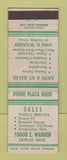 Matchbook Cover - Tuexedo Rentals Detroit MI