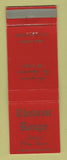 Matchbook Cover - Chateau Rouge St Clair Shores MI WEAR