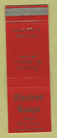 Matchbook Cover - Chateau Rouge St Clair Shores MI WEAR