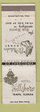 Matchbook Cover - Hotel Hillsboro Tampa FL WEAR
