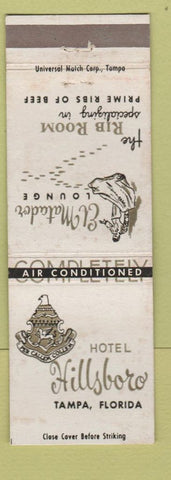 Matchbook Cover - Hotel Hillsboro Tampa FL WEAR
