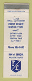 Matchbook Cover - Inn of Lenoir Motor Lodge Lenoir City TN