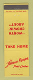 Matchbook Cover - Famous Recipe Fried Chicken Lincoln Park Dearborn MI