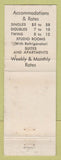 Matchbook Cover - Franciscan Hotel San Francisco CA WEAR