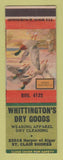 Matchbook Cover - Whittington's Dry Goods St Clair Shores MI