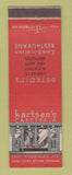 Matchbook Cover - Kartsen's Cafeteria Detroit MI