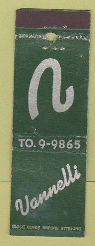 Matchbook Cover - Vannelli Italian Restaurant Detroit MI