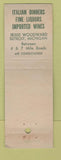 Matchbook Cover - Vannelli Italian Restaurant Detroit MI