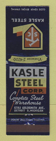 Matchbook Cover - Kasle Steel Corp Detroit MI
