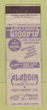Matchbook Cover - Aladdin Cleaners Detroit MI WEAR