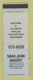 Matchbook Cover - Sara Jean Bakery Detroit? MI WEAR