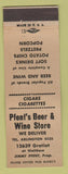 Matchbook Cover - Pfend's Beer Wine Store Liquor Detroit MI