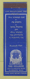 Matchbook Cover - The Hillside Restaurant Plymouth MI