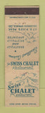 Matchbook Cover - Swiss Chalet Restaurant Colorado Springs WEAR