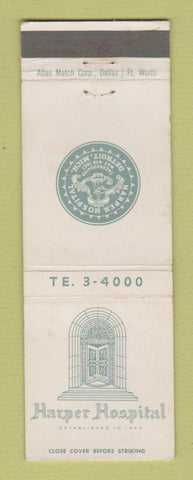 Matchbook Cover - Harper Hospital Detroit MI WEAR
