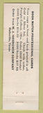 Matchbook Cover - Chiropractic Sample Cover Hallsville TX I Isenhower