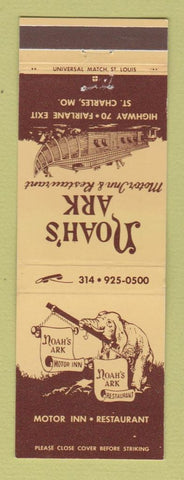 Matchbook Cover - Noah's Ark Motor Hotel Restaurant ST Charles MO