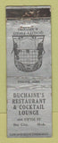 Matchbook Cover - Duchaine's Restaurant Bay City MI WORN