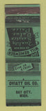 Matchbook Cover - Oviatt Oil Company Bay City MI