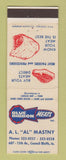 Matchbook Cover - Blue Ribbon Meats AL Mastny Council Bluffs IA