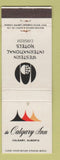 Matchbook Cover - Calgary Inn Calgary AB Western International Hotels