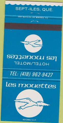 Matchbook Cover - Les Mouettes Sept-Iles QC 30 Strike