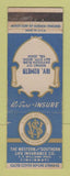 Matchbook Cover - Western & Southern Life Insurance Irv Kometh Bay City MI WORN