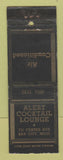 Matchbook Cover - Albert Cocktail Lounge Bay City MI WORN