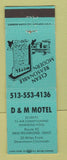Matchbook Cover - D&M Motel New Richmond OH