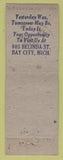 Matchbook Cover - Gardners' Bar Bay City MI WORN
