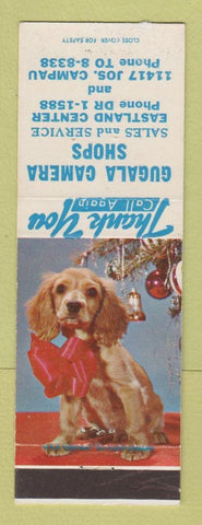 Matchbook Cover - Gugala Camera Shop Detroit MI Christmas