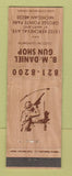Matchbook Cover - B McDaniel Gun Shop Grosse Pointe Park MI