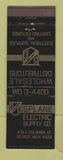 Matchbook Cover - Splane Electric Supply Detroit MI