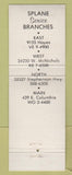 Matchbook Cover - Splane Electric Supply Detroit MI