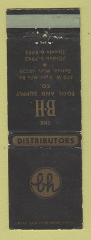 Matchbook Cover - BH Tool Supply Detroit MI WEAR