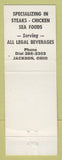 Matchbook Cover - The Colonial Restaurant Jackson OH