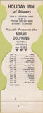 Matchbook Cover - Miami Dolphins 1983 Football Schedule