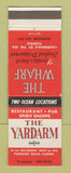 Matchbook Cover - Yardarm Restaurant Pompano Beach FL Fort Lauderdale The Wharf