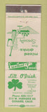 Matchbook Cover - Lilt O'IRish Restaurant Oxnard CA WEAR